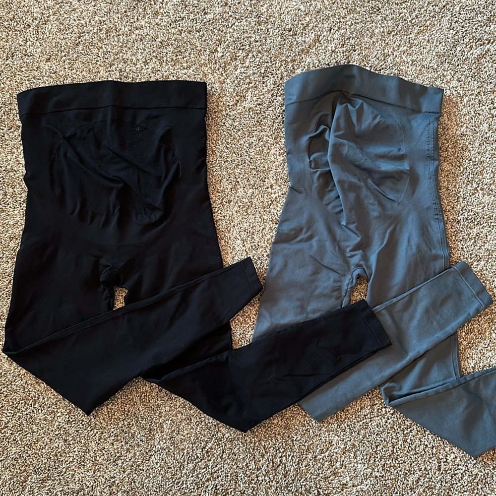 2 pairs of BLANQI maternity belly support leggings